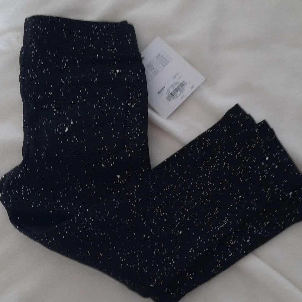3 for $30. Black leggings with silver glitter